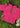 Kids' Quarter Zip Berber Fleece with Pony Embroidery - Fuschia