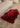 Eco Tanned Luxury Red Sheepskin with Black Tips