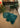 British Premium Teal Sheepskin Rug