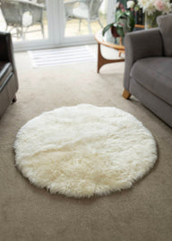 Circular Sheepskin Rugs 100cm
