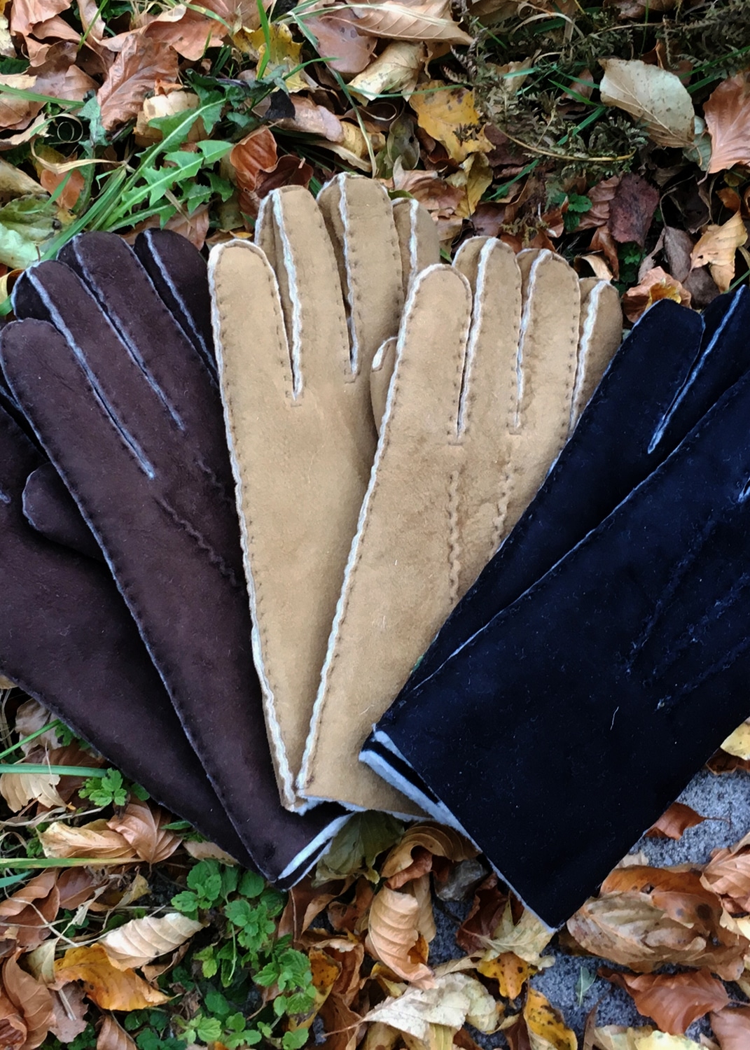Mens Gents Luxury Hand Made Sewn Genuine Soft Real Lambskin Winter Gloves