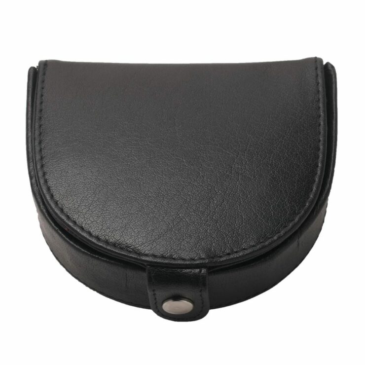 Mens Fully Lined Leather Tray Wallet in Black