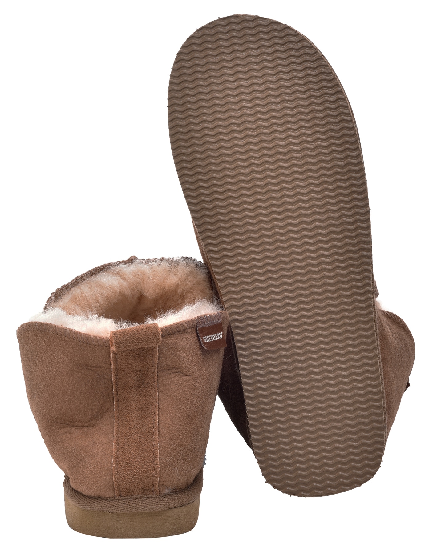Men's Sheepskin Lined Slipper Boots with EVA Sole | Fruugo BH