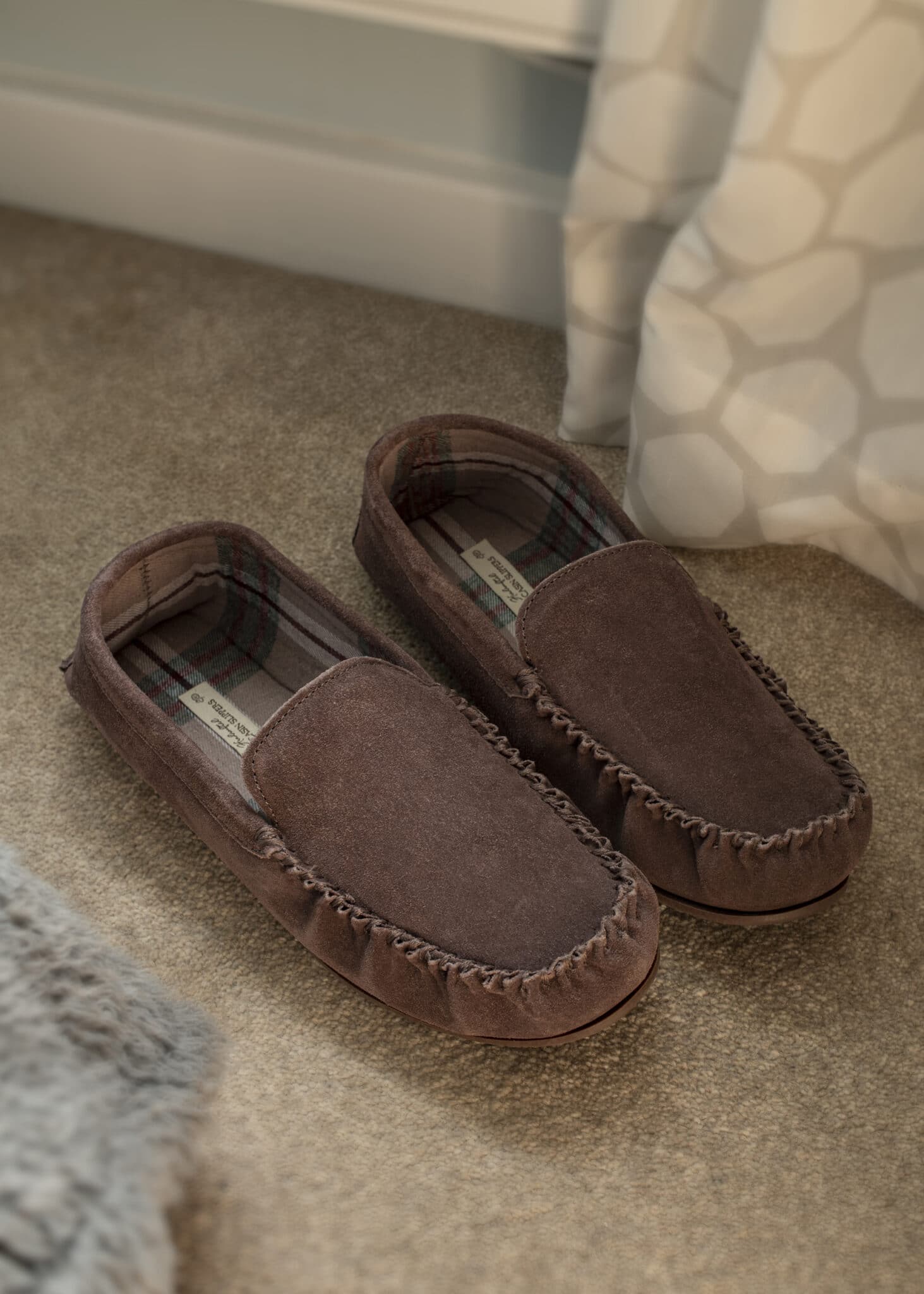 Men's Luxury Premium Soft Sole Moccasin Slippers at Lambland